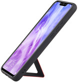 Grip Stand Hardcase Backcover voor Huawei Nova 3 Rood