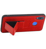 Grip Stand Hardcase Backcover voor Huawei Nova 3 Rood