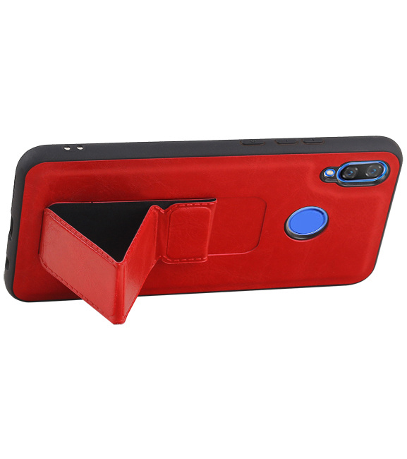 Grip Stand Hardcase Backcover for Huawei Nova 3 Red