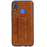 Grip Stand Hardcase Bagcover til Huawei Nova 3 Brown