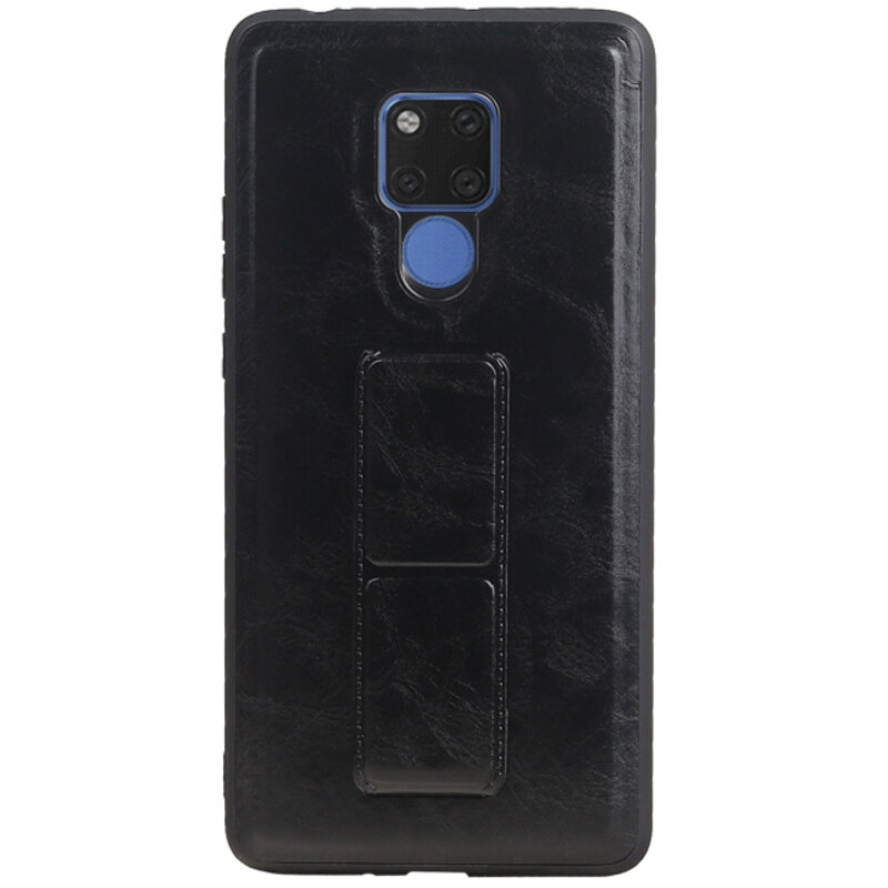 Grip Stand Hardcase Backcover per Huawei Mate 20 X Nero
