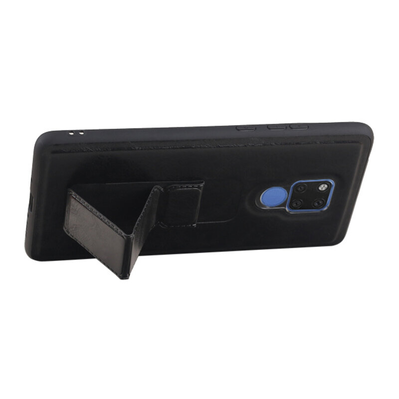 Grip Stand Hardcase Backcover for Huawei Mate 20 X Black