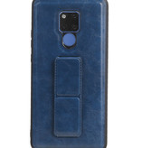 Grip Stand Hardcase Backcover for Huawei Mate 20 X Blue