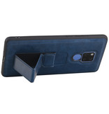 Grip Stand Hardcase Backcover voor Huawei Mate 20 X Blauw