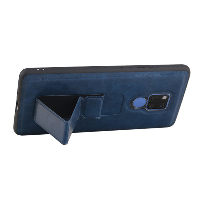 Grip Stand Hardcase Backcover for Huawei Mate 20 X Blue
