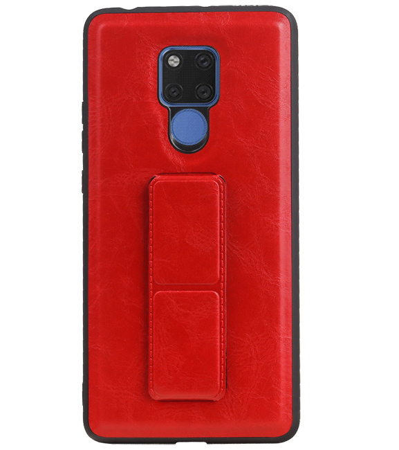 Grip Stand Hardcase Backcover for Huawei Mate 20 X Red