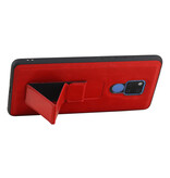 Grip Stand Hardcase Backcover für Huawei Mate 20 X Red