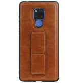 Grip Stand Hardcase Backcover für Huawei Mate 20 X Brown