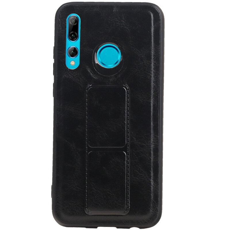 Grip Stand Hardcase Backcover for Huawei P Smart Plus Black