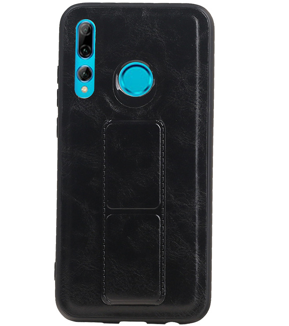 Grip Stand Hardcase Backcover für Huawei P Smart Plus Schwarz