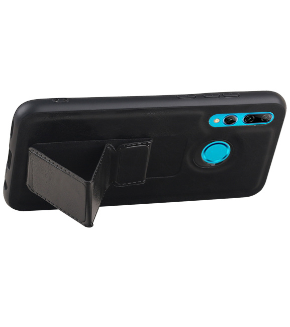 Grip Stand Hardcase Backcover voor Huawei P Smart Plus Zwart