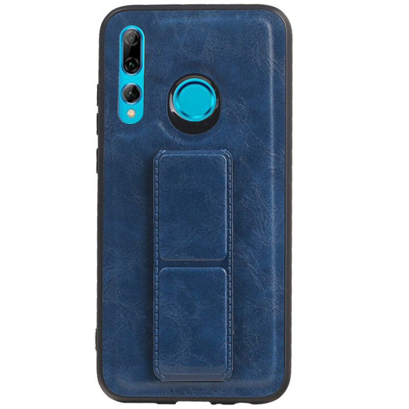 Grip Stand Hardcase Backcover for Huawei P Smart Plus Blue