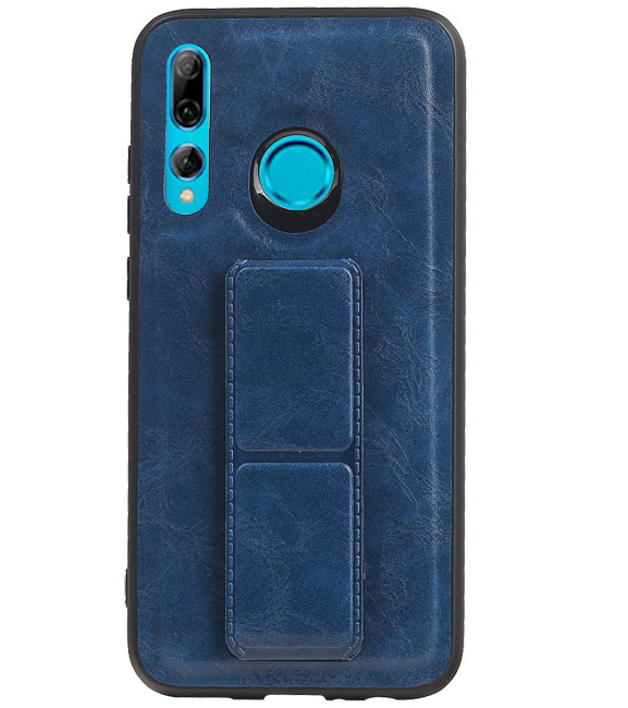 Grip Stand Hardcase Backcover voor Huawei P Smart Plus Blauw