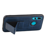 Grip Stand Hardcase Backcover for Huawei P Smart Plus Blue