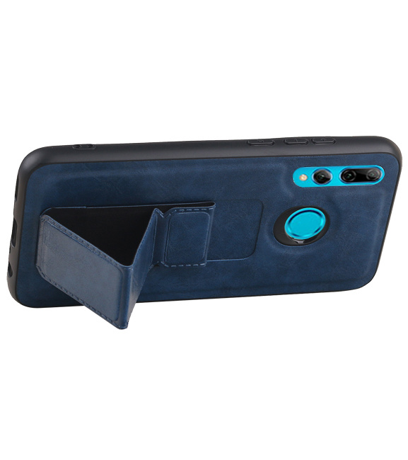 Grip Stand Hardcase Backcover for Huawei P Smart Plus Blue