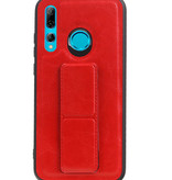 Grip Stand Hardcase Backcover für Huawei P Smart Plus Red