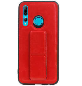 Grip Stand Hardcover Backcover pour Huawei P Smart Plus Rouge