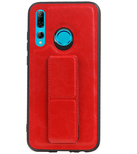 Grip Stand Hardcase Backcover for Huawei P Smart Plus Red