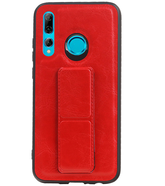 Grip Stand Hardcover Backcover pour Huawei P Smart Plus Rouge