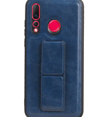 Grip Stand Hardcase Backcover für Huawei Nova 4 Blue