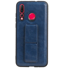 Grip Stand Hardcase Backcover voor Huawei Nova 4 Blauw