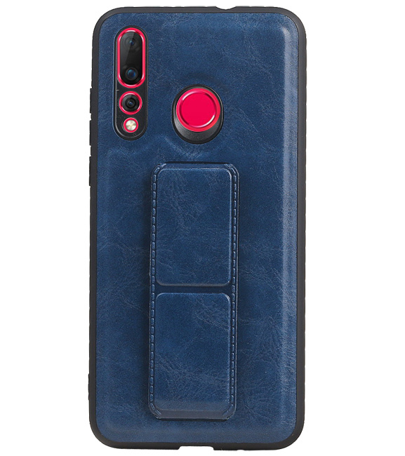 Grip Stand Hardcase Backcover for Huawei Nova 4 Blue
