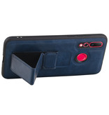Grip Stand Hardcase Backcover per Huawei Nova 4 Blue
