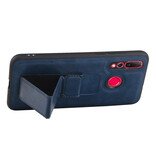 Grip Stand Hardcase Backcover for Huawei Nova 4 Blue
