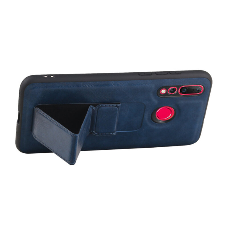 Grip Stand Hardcase Bagcover til Huawei Nova 4 Blue