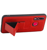 Grip Stand Hardcover Backcover pour Huawei Nova 4 Rouge