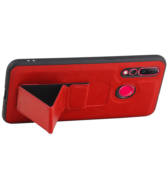 Grip Stand Hardcase Backcover für Huawei Nova 4 Red