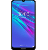 Grip Stand Hardcase Backcover für Huawei Y6 2019 Schwarz