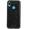 Grip Stand Hardcase Backcover for Huawei Y6 2019 Black