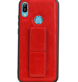 Grip Stand Hardcase Backcover para Huawei Y6 2019 rojo