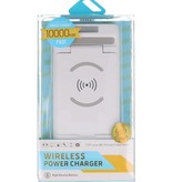 PowerBank + Wireless Charger + Desk Charger with Stand White