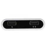 PowerBank + Chargeur sans fil + chargeur de bureau avec support, blanc