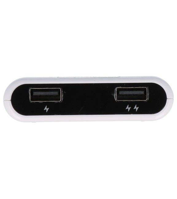 PowerBank + cargador inalámbrico + cargador de escritorio con soporte blanco