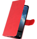 Bookstyle Wallet Cases Hoes voor Nokia 2.2 Rood