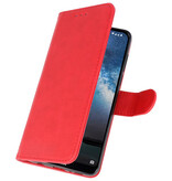 Bookstyle Wallet Cases Cover for Nokia 2.2 Red