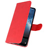 Bookstyle Wallet Cases Hoes voor Nokia 2.2 Rood