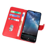 Funda Bookstyle Estuches para Nokia 2.2 Rojo