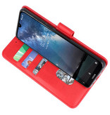 Étuis de portefeuille Bookstyle Cover pour Nokia 2.2 Red