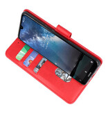 Bookstyle Wallet Cases Cover for Nokia 2.2 Red