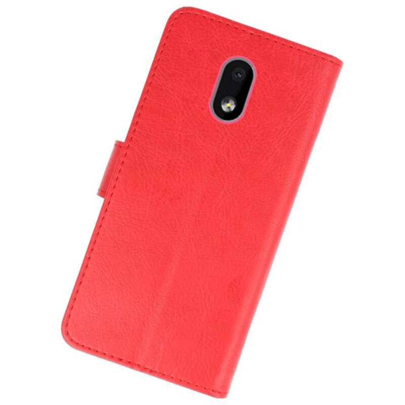 Bookstyle Wallet Cases Cover for Nokia 2.2 Red