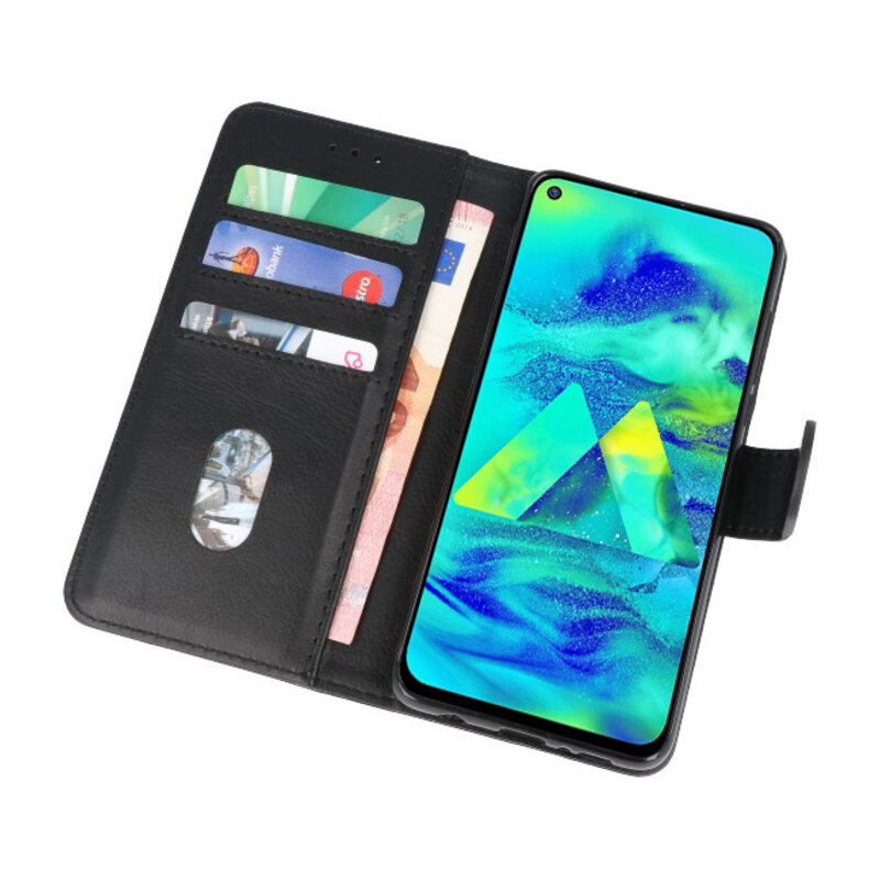 Custodia a portafoglio per Custodia per Samsung Galaxy M40 Nero