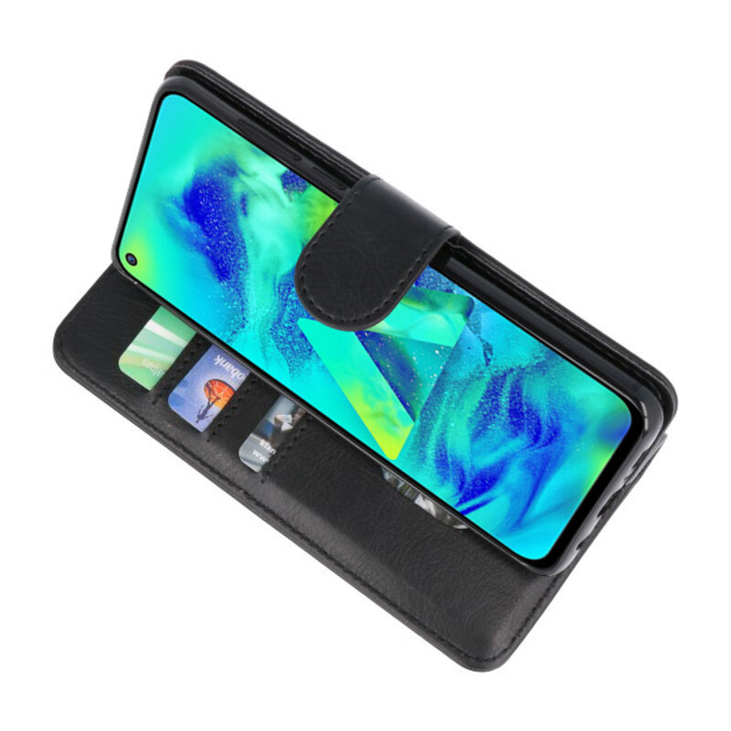 Custodia a portafoglio per Custodia per Samsung Galaxy M40 Nero
