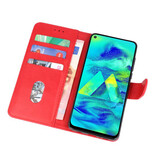 Funda Bookstyle Estuches para Samsung Galaxy M40 Rojo