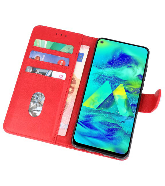 Bookstyle Wallet Cases Case for Samsung Galaxy M40 Red