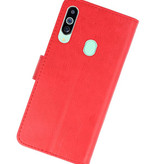 Bookstyle Wallet Taske Etui til Samsung Galaxy M40 Red