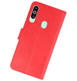 Funda Bookstyle Estuches para Samsung Galaxy M40 Rojo